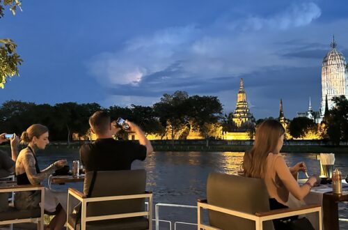 Evening view fro Sala Ayutthaya Hotel, Ayutthaya, Thailand - Ms Jetsumon Sumayteepradit