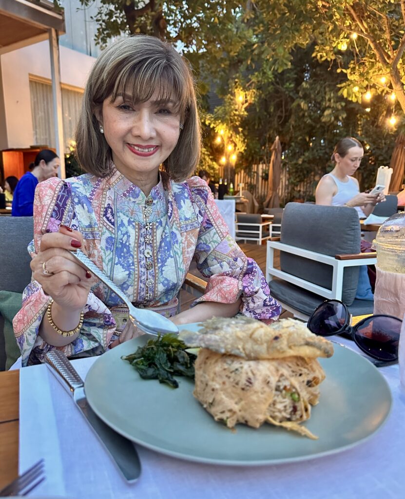Ms Jetsumon Sumayteepradit romantic setting at the Sala Ayutthaya Hotel, Ayutthaya, Thailand