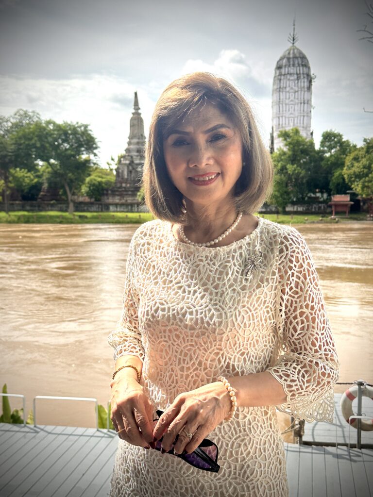 Ms Jetsumon Sumayteepradit relaxing at the Sala Ayutthaya Hotel, Ayutthaya, Thailand